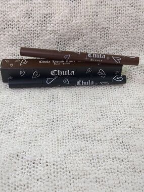 Chula Beauty Chula Liquid Liner Duo (Black/Brown), 2x 0.8g/0.028oz